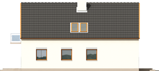 Rena - Projekt domu Rena - elewacja tylna