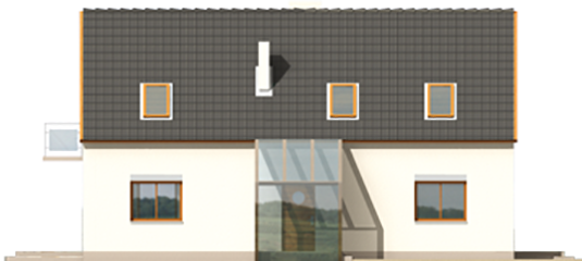 Rena - Projekt domu Rena - elewacja frontowa