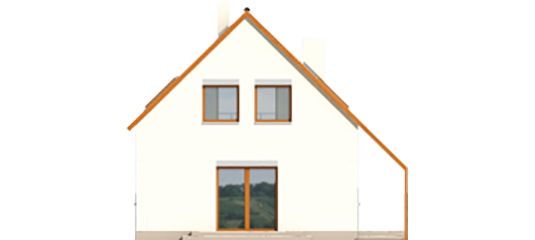 Rena - Projekt domu Rena - elewacjalewa