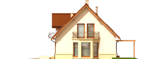 Kajm G1 - Projekty domów ARCHIPELAG - Kajka G1 - elewacja prawa