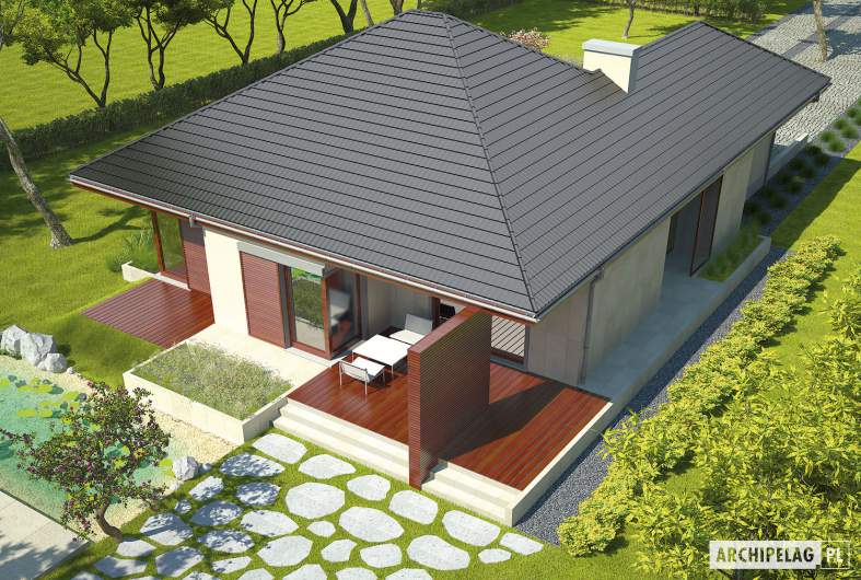Projekt domu Dylan G1 - widok z góry