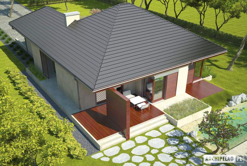 Projekt domu Dylan G1 - widok z góry