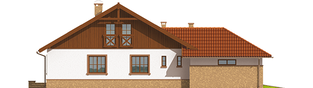 Projekt domu Lote II G2 - elewacja lewa