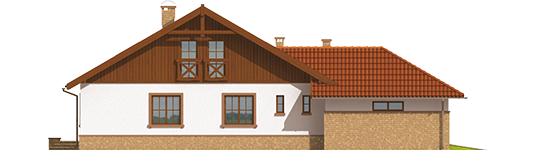 Lote II G2 - Projekty domów ARCHIPELAG - Lote II G2 - elewacja lewa