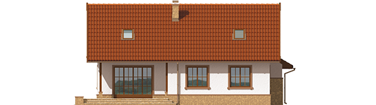 Lote II G2 - Projekty domów ARCHIPELAG - Lote II G2 - elewacja tylna