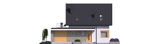 Projekt domu Mini 2 G1 - elewacja frontowa