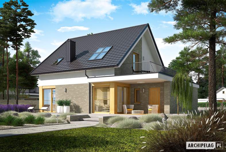 Projekt domu Mini 2 G1 - wizualizacja ogrodowa
