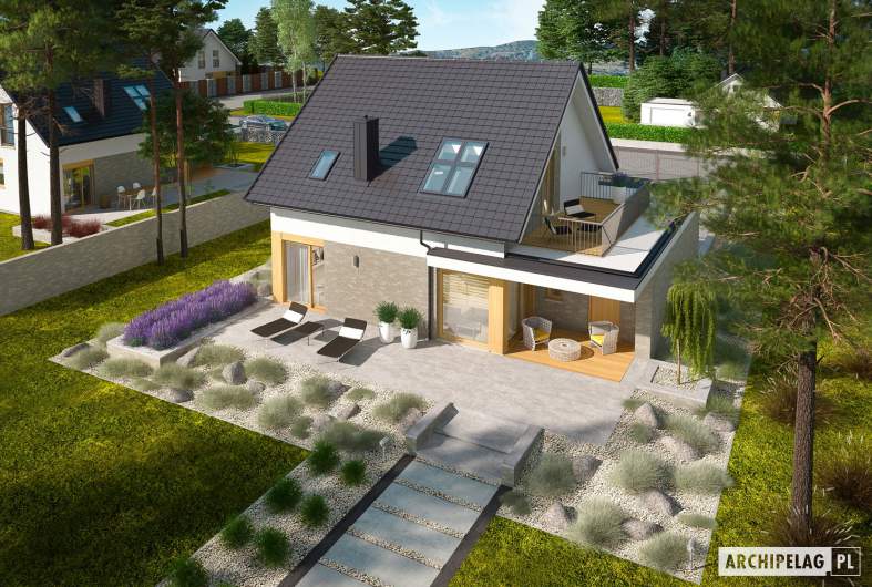 Projekt domu Mini 2 G1 - widok z góry