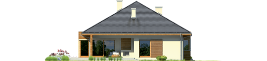 Margaret G2 - Projekt domu Margaret G2 Leca® DOM - elewacja tylna