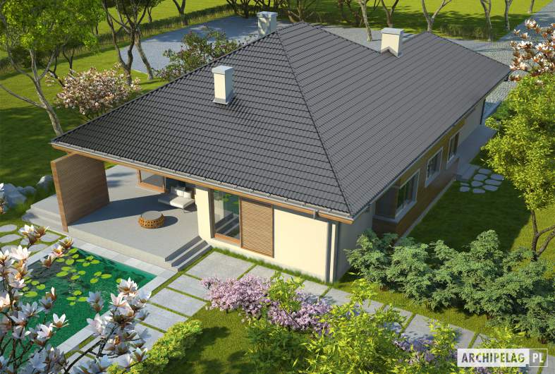 Projekt domu Margaret G2 Leca® DOM - widok z góry
