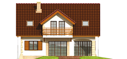 Salmon - Projekt domu Salomea - elewacja prawa