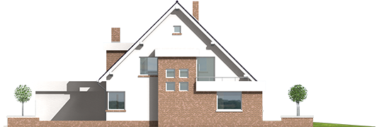 Penelope G2 - Projekt domu Penelopa G2 - elewacja lewa