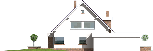 Penelope G2 - Projekt domu Penelopa G2 - elewacja prawa