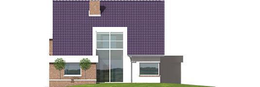 Penelope G2 - Projekt domu Penelopa G2 - elewacja tylna