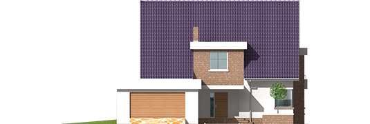 Penelope G2 - Projekt domu Penelopa G2 - elewacja frontowa