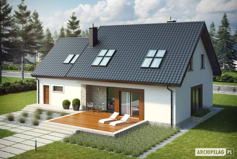 Projekt domu Marcin G2 MULTI-COMFORT - widok z góry