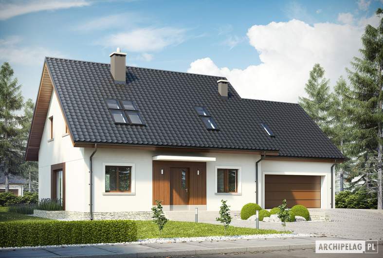 Projekt domu Marcin G2 MULTI-COMFORT - wizualizacja frontowa