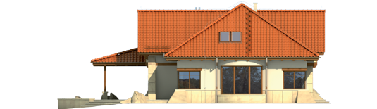 Edward II G2 - Projekt domu Edward II G2 - elewacja lewa