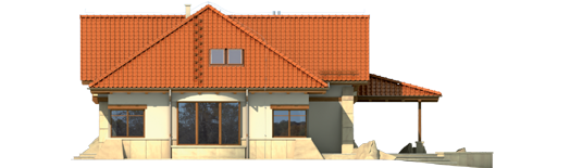 Edward II G2 - Projekt domu Edward II G2 - elewacja lewa