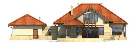 Edward II G2 - Projekt domu Edward II G2 - elewacja tylna