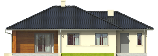 Manuela II G1 - Projekt domu Manuela II G1 - elewacja tylna