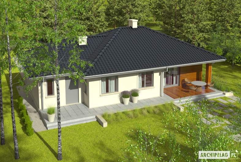 Projekt domu Manuela II G1 - widok z góry