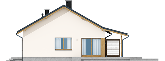 Elmo V ENERGO - Projekt domu Elmo V ENERGO - elewacja prawa