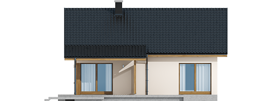 Elmo V ENERGO - Projekt domu Elmo V ENERGO - elewacja tylna