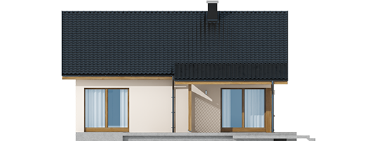 Elmo V ENERGO - Projekt domu Elmo V ENERGO - elewacja tylna