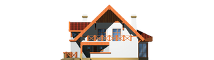 Projekt domu Daria G1 - elewacja prawa