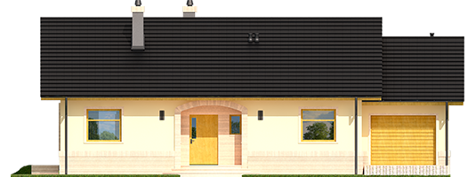 Erin III G1 - Projekty domów ARCHIPELAG - Erin III G1 - elewacja frontowa