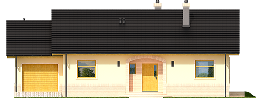 Erin III G1 - Projekty domów ARCHIPELAG - Erin III G1 - elewacja frontowa