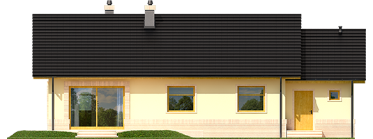 Erin III G1 - Projekty domów ARCHIPELAG - Erin III G1 - elewacja tylna