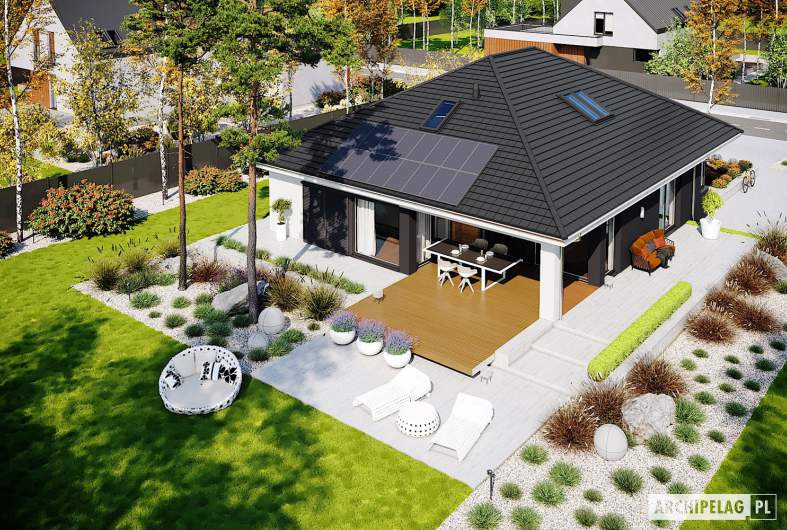 Projekt domu Alison IV ENERGO PLUS - widok z góry