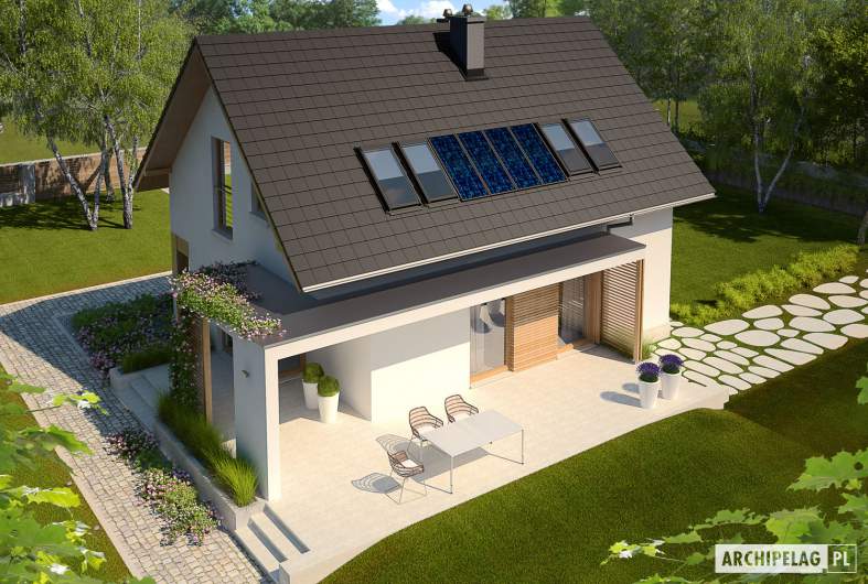 Projekt domu Liv 1 MULTI-COMFORT - Projekty domów ARCHIPELAG - Liv 1 MULTI-COMFORT - widok z góry