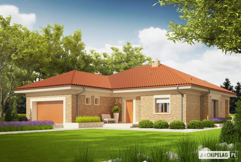 Projekt domu Eris G2 (wersja A) - Projekty domów ARCHIPELAG - Eris G2 (wersja A) - wizualizacja frontowa