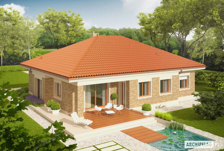 Projekt domu Eris G2 (wersja A) - Projekty domów ARCHIPELAG - Eris G2 (wersja A) - widok z góry