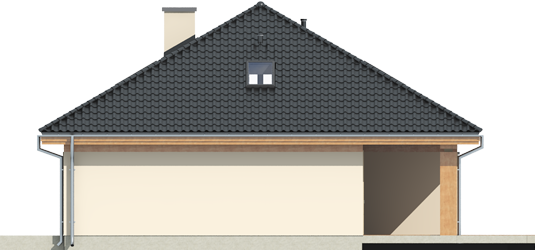 Andrea G1 - Projekt domu Andrea G1 - elewacja prawa