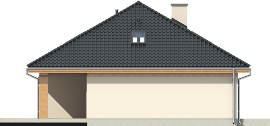 Andrea G1 - Projekt domu Andrea G1 - elewacja prawa