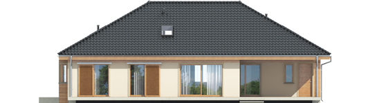 Andrea G1 - Projekt domu Andrea G1 - elewacja tylna