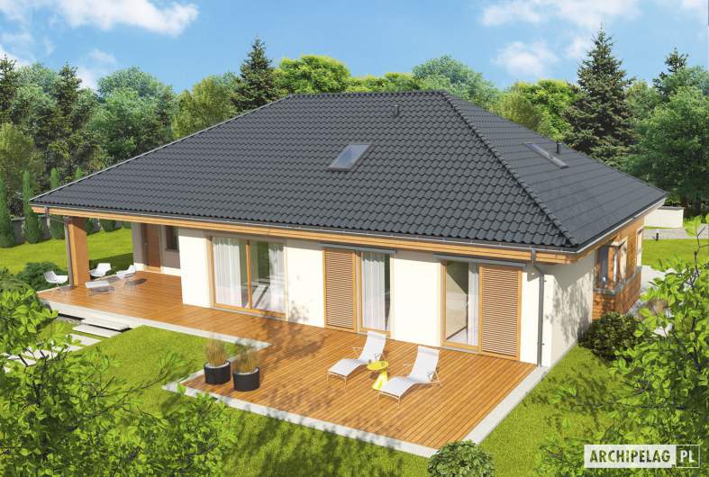 Projekt domu Andrea G1 - widok z góry