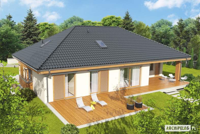 Projekt domu Andrea G1 - widok z góry