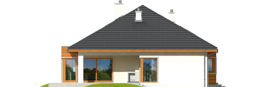 Margaret II G2 - Projekty domów ARCHIPELAG - Margaret II G2 - elewacja tylna