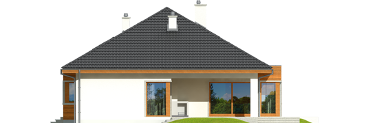 Margaret II G2 - Projekty domów ARCHIPELAG - Margaret II G2 - elewacja tylna