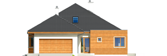 Margaret II G2 - Projekty domów ARCHIPELAG - Margaret II G2 - elewacja frontowa