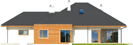 Margaret II G2 - Projekty domów ARCHIPELAG - Margaret II G2 - elewacja prawa