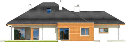 Margaret II G2 - Projekty domów ARCHIPELAG - Margaret II G2 - elewacja prawa