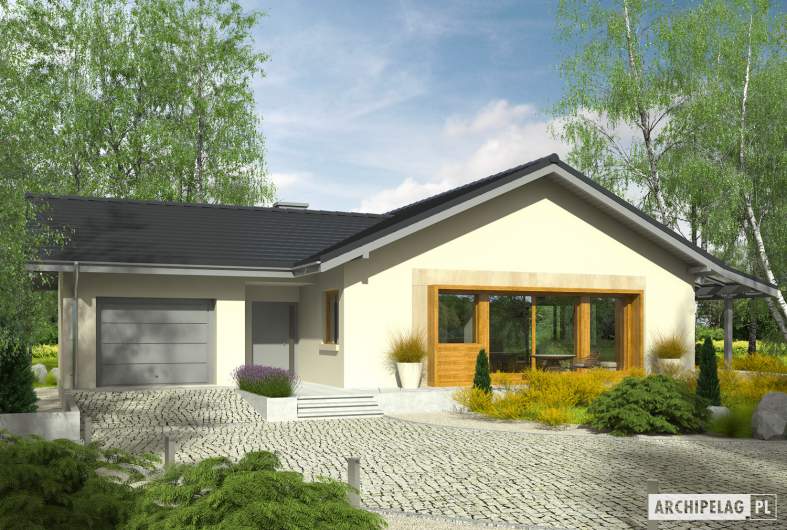 Projekt domu Selena II G1 - wizualizacja frontowa