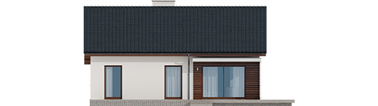 Armando II G1 ENERGO - Projekt domu Armando II G1 ENERGO - elewacja tylna