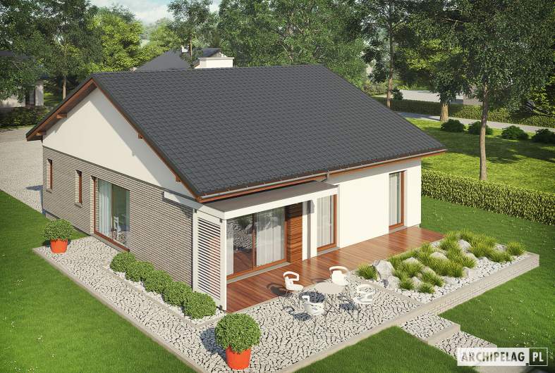 Projekt domu Armando II G1 ENERGO - widok z góry